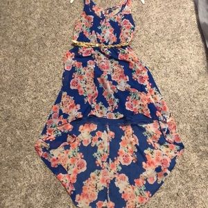 Summer dress with gold belt